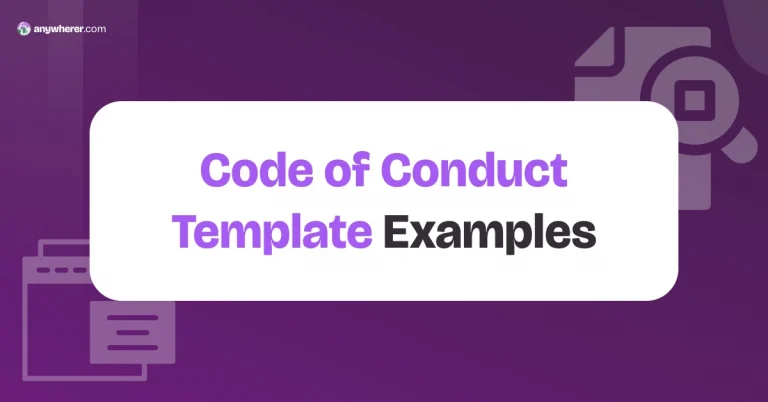 8 Code of Conduct Template Examples