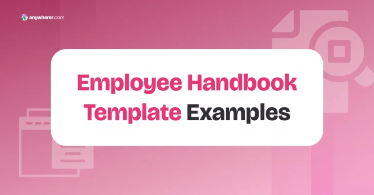 9 Employee Handbook Template Examples