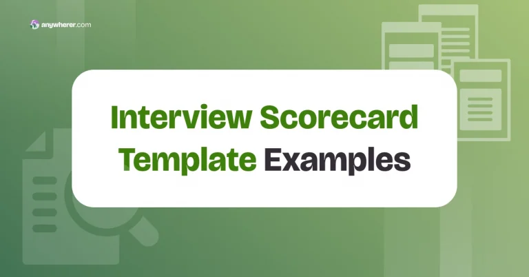 7 Interview Scorecard Template Examples