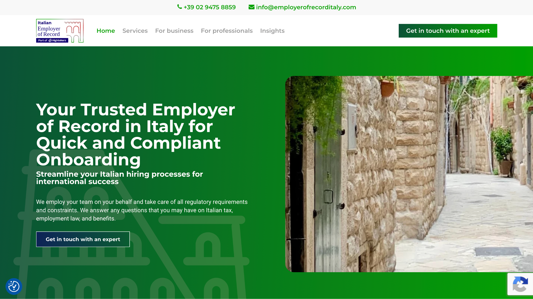 italian employer of record review