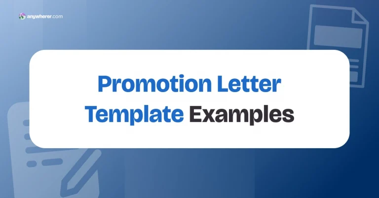 9 Promotion Letter Template Examples