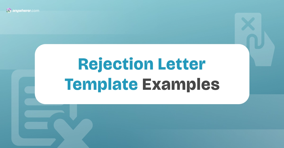 7 Rejection Letter Template Examples for 2026