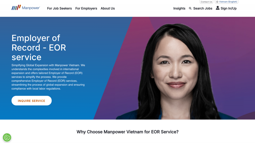 manpower vietnam eor