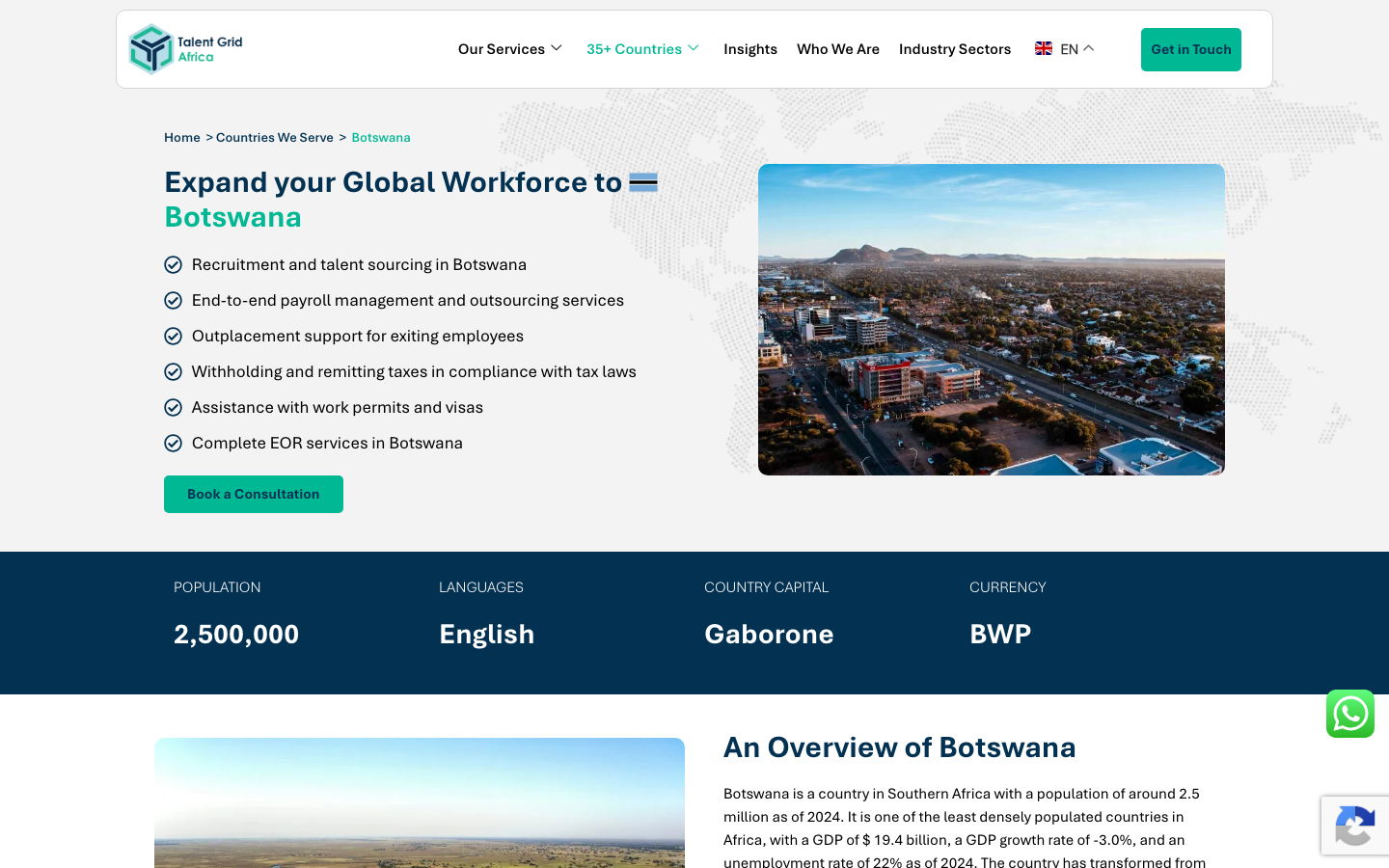 talent grid africa botswana review