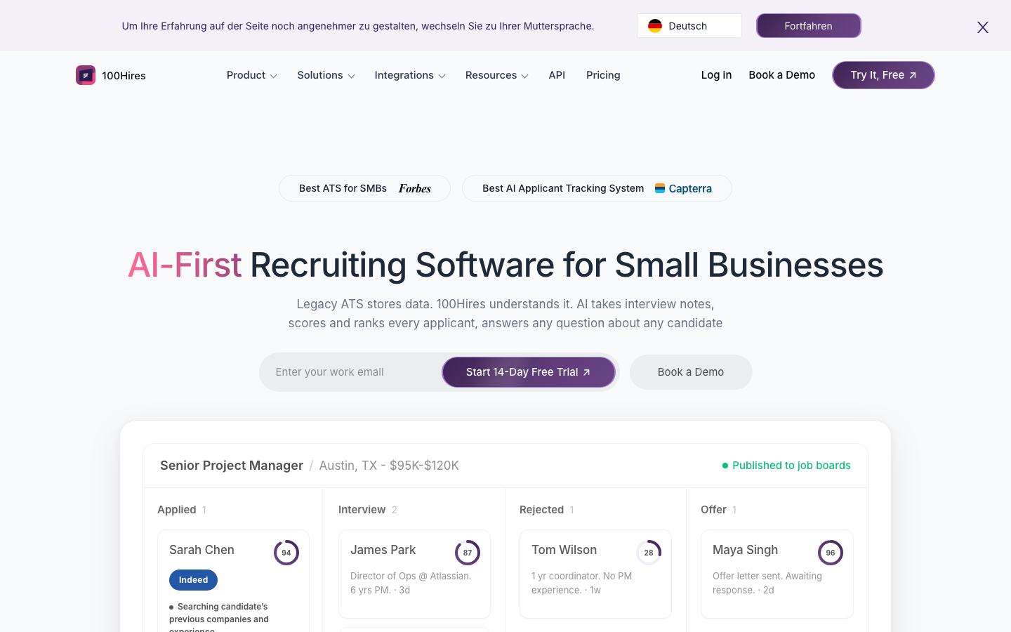 100hires review