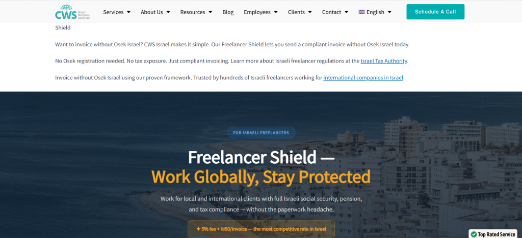 freelancer shield cws israel