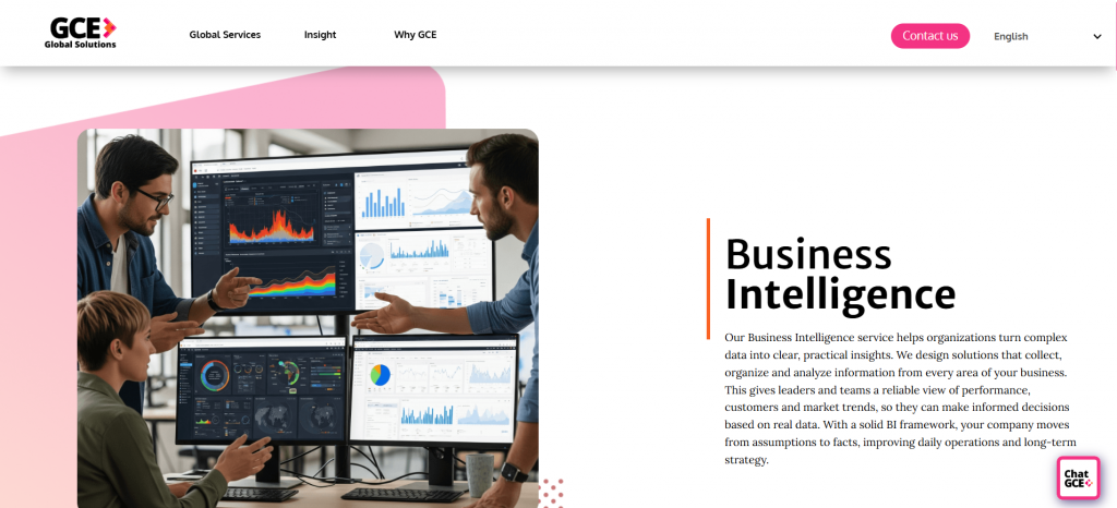 gce global solutions bisiness intelligence