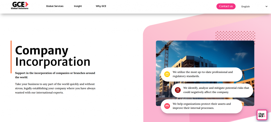 gce global solutions company incorporation