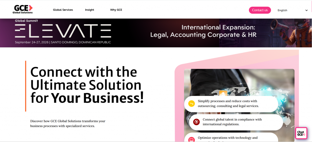gce global solutions website