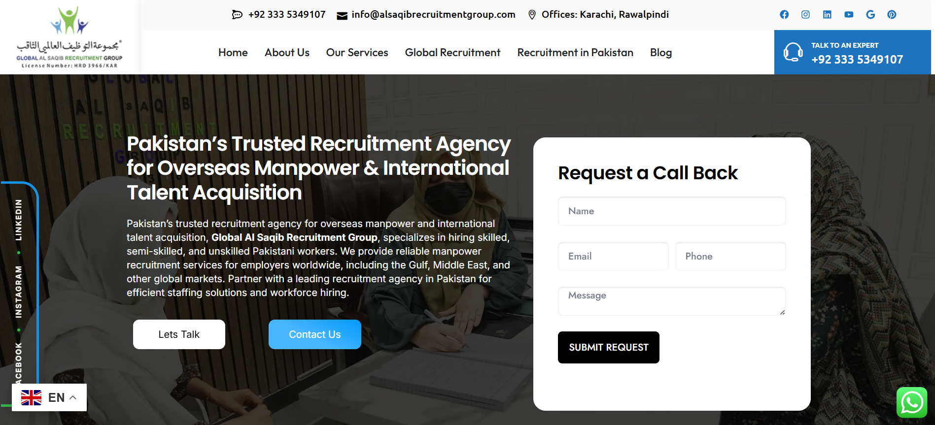 global al saqib recruitment group review