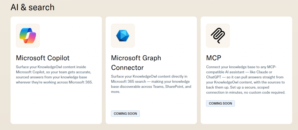 knowledgeowl mcp support