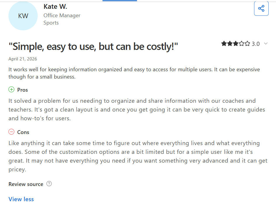 knowledgeowl pricing feedback