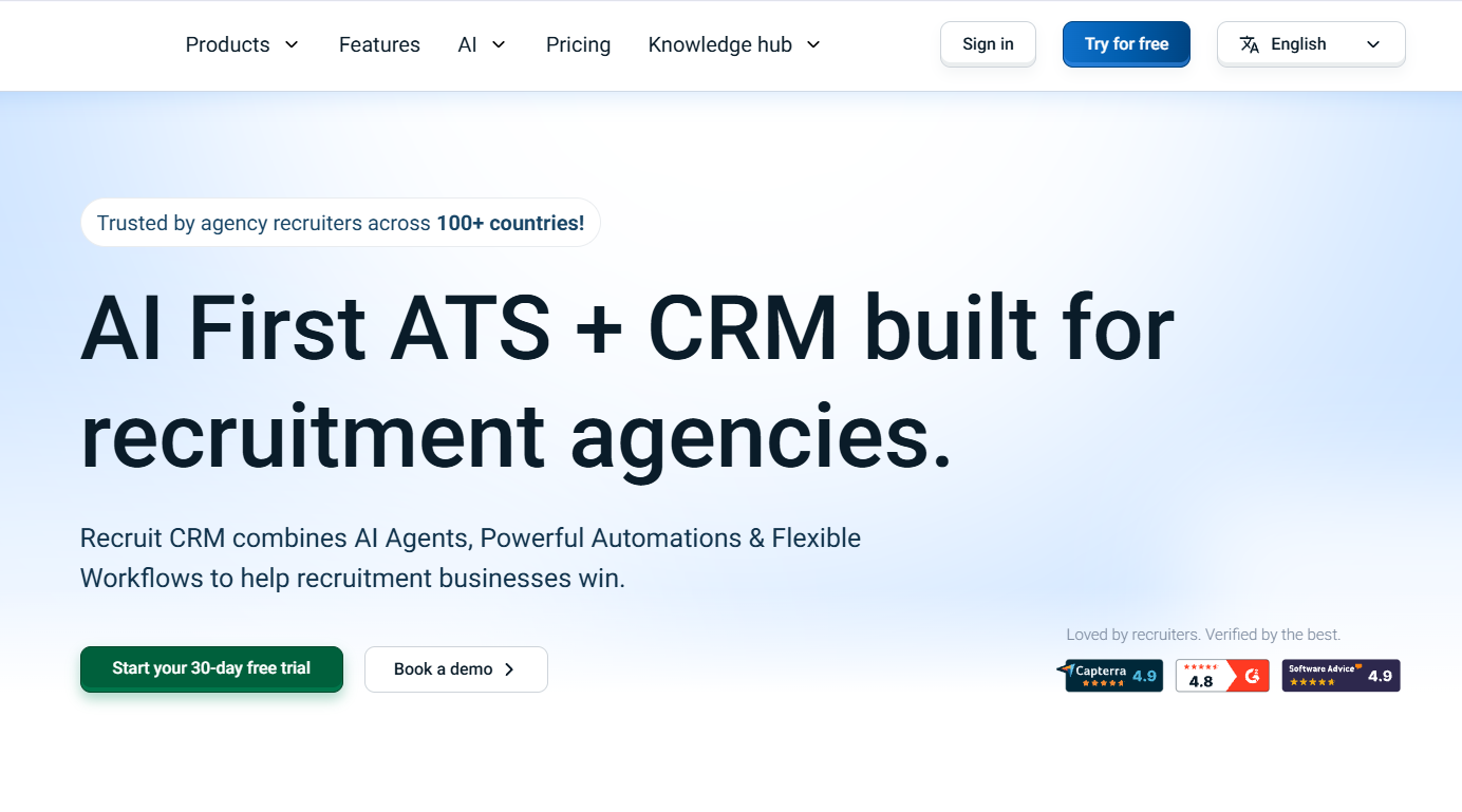 recruit crm review