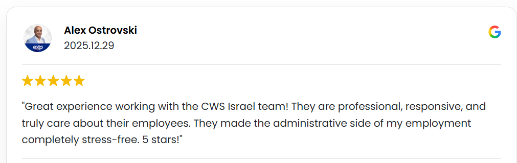 review cws israel