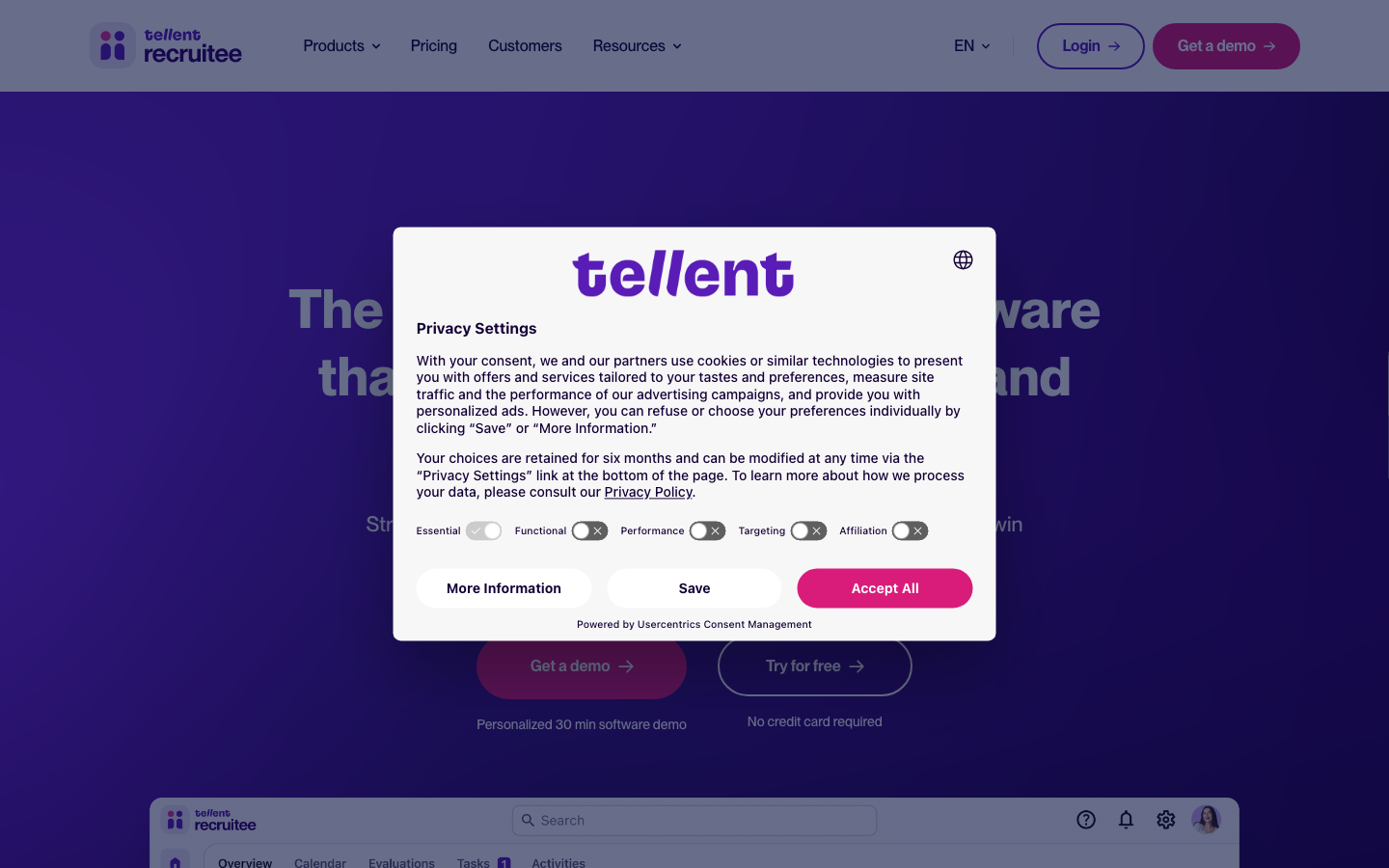 tellent recruitee review