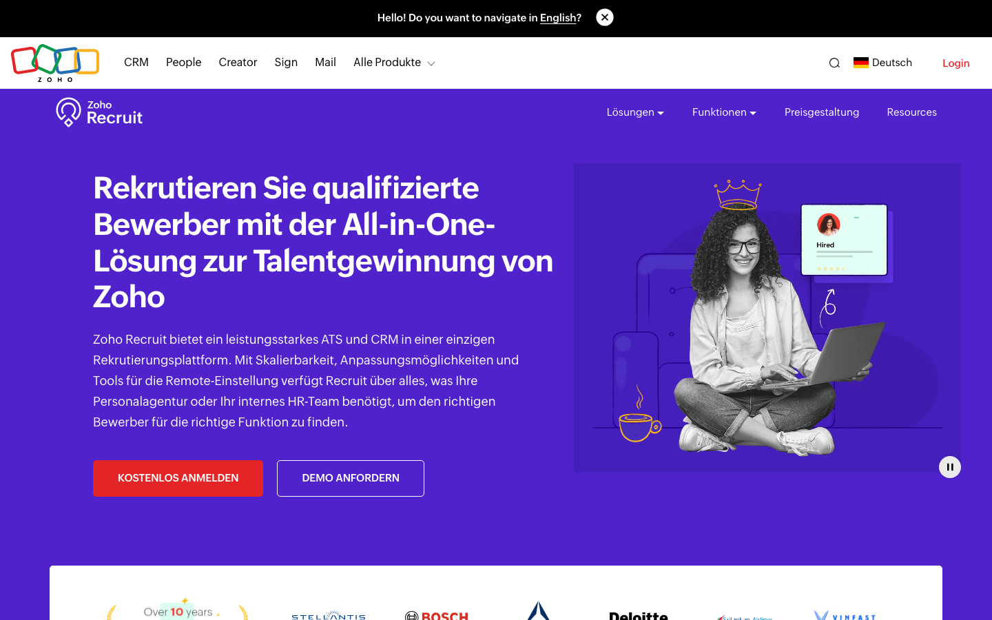 zoho recruit review