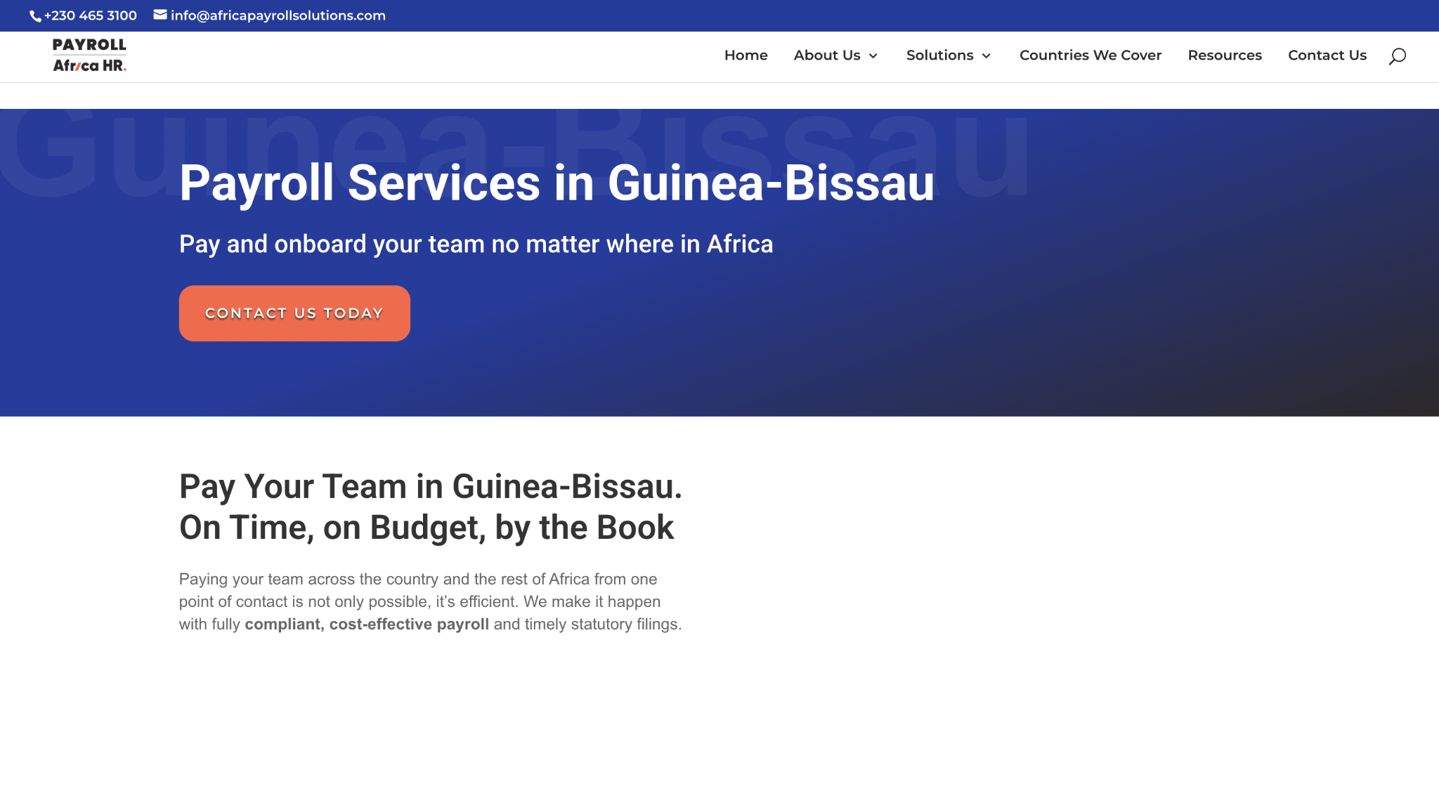 africa payroll solutions guinea-bissau overview