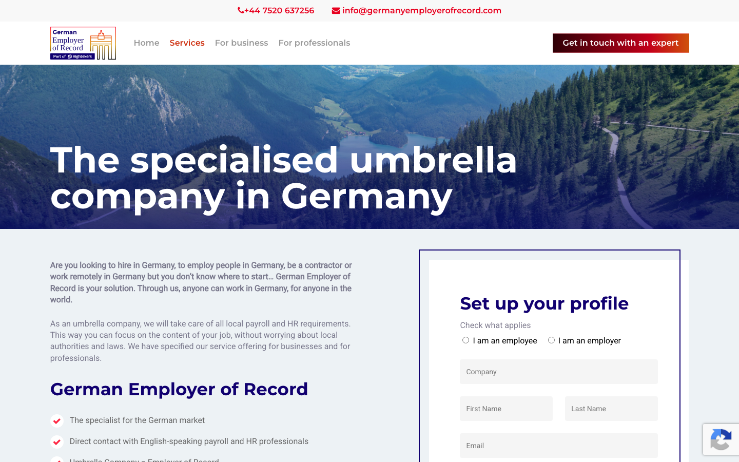 german employer of record overview