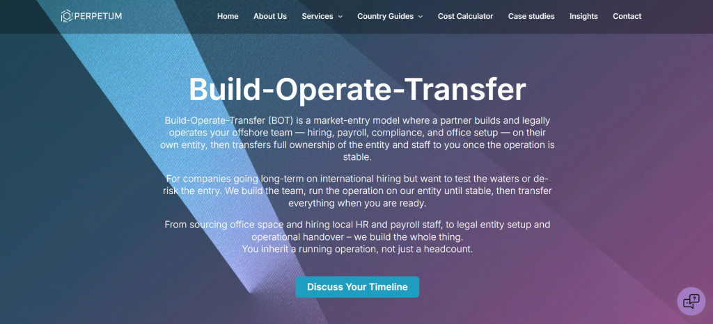 perpetum build-operate-transfer