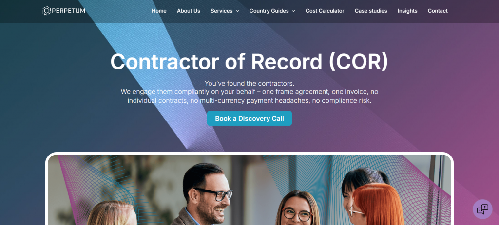 perpetum contractor of record