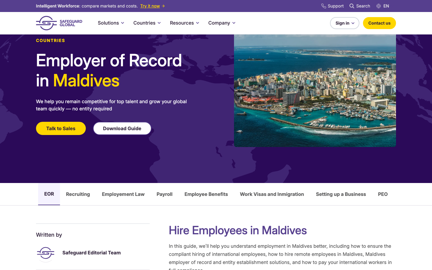safeguard global maldives overview