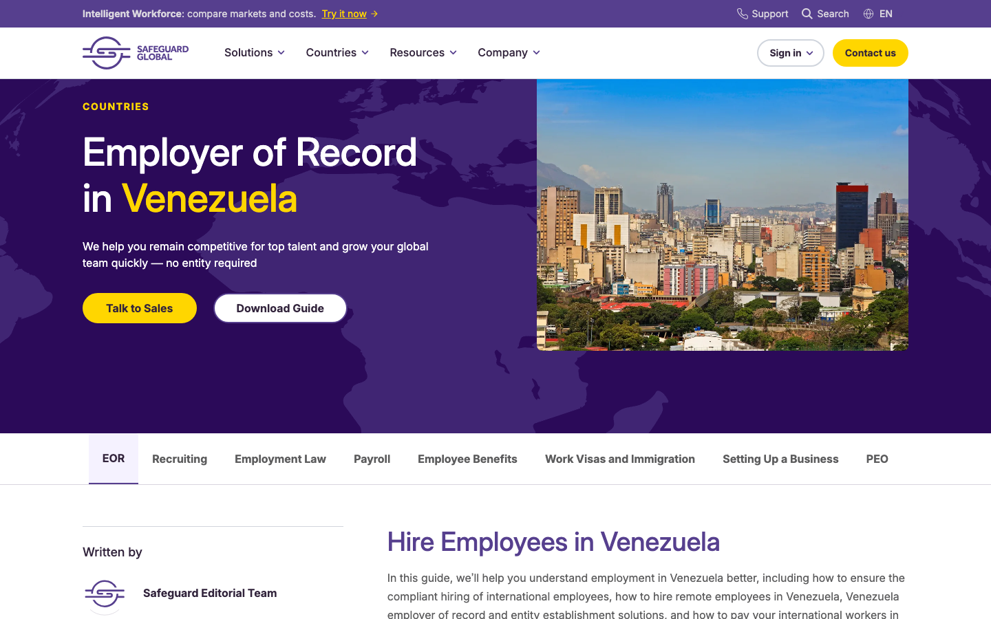 safeguard global venezuela overview