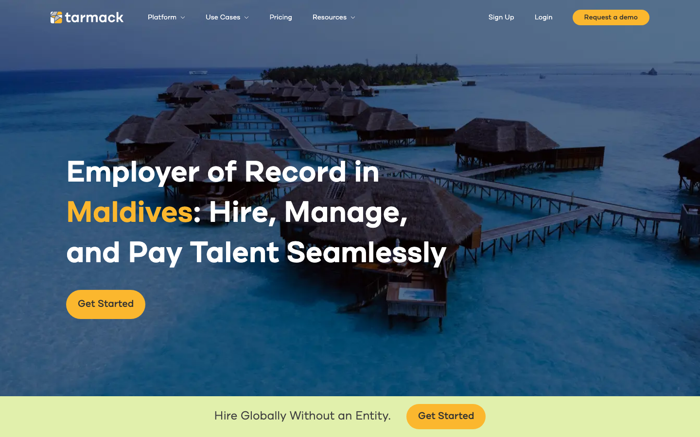 tarmack maldives overview