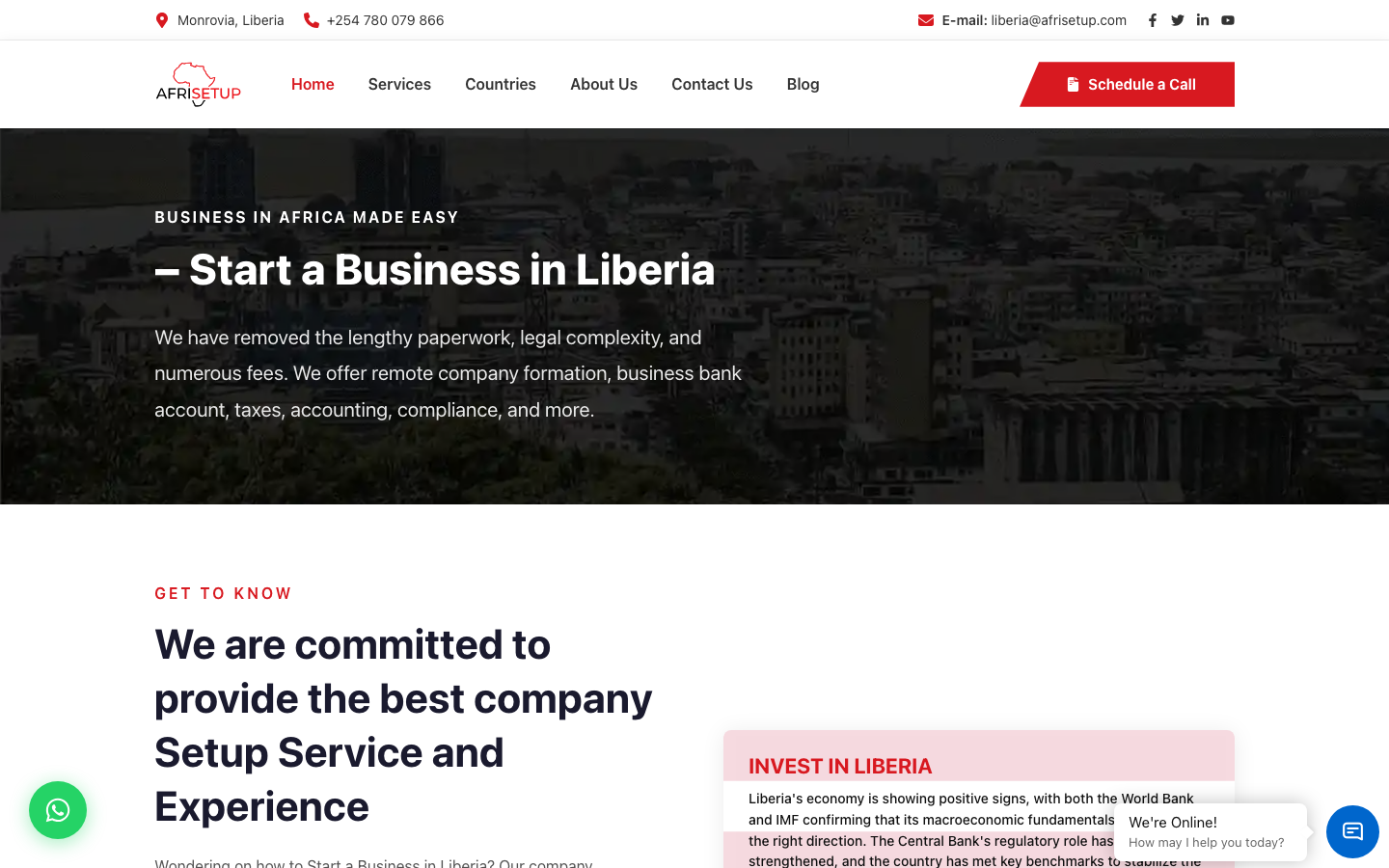 afrisetup liberia overview
