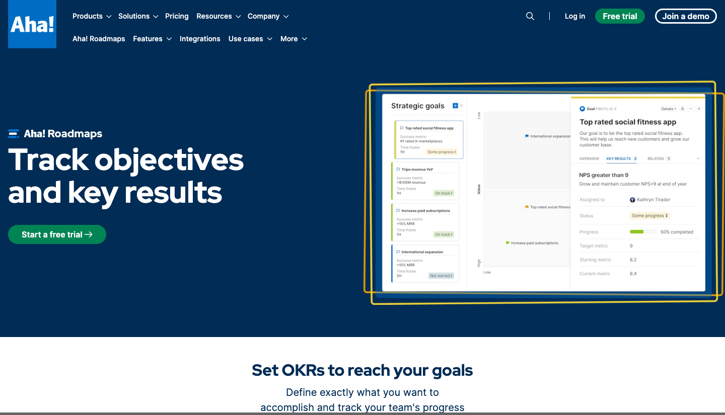 aha! roadmaps overview