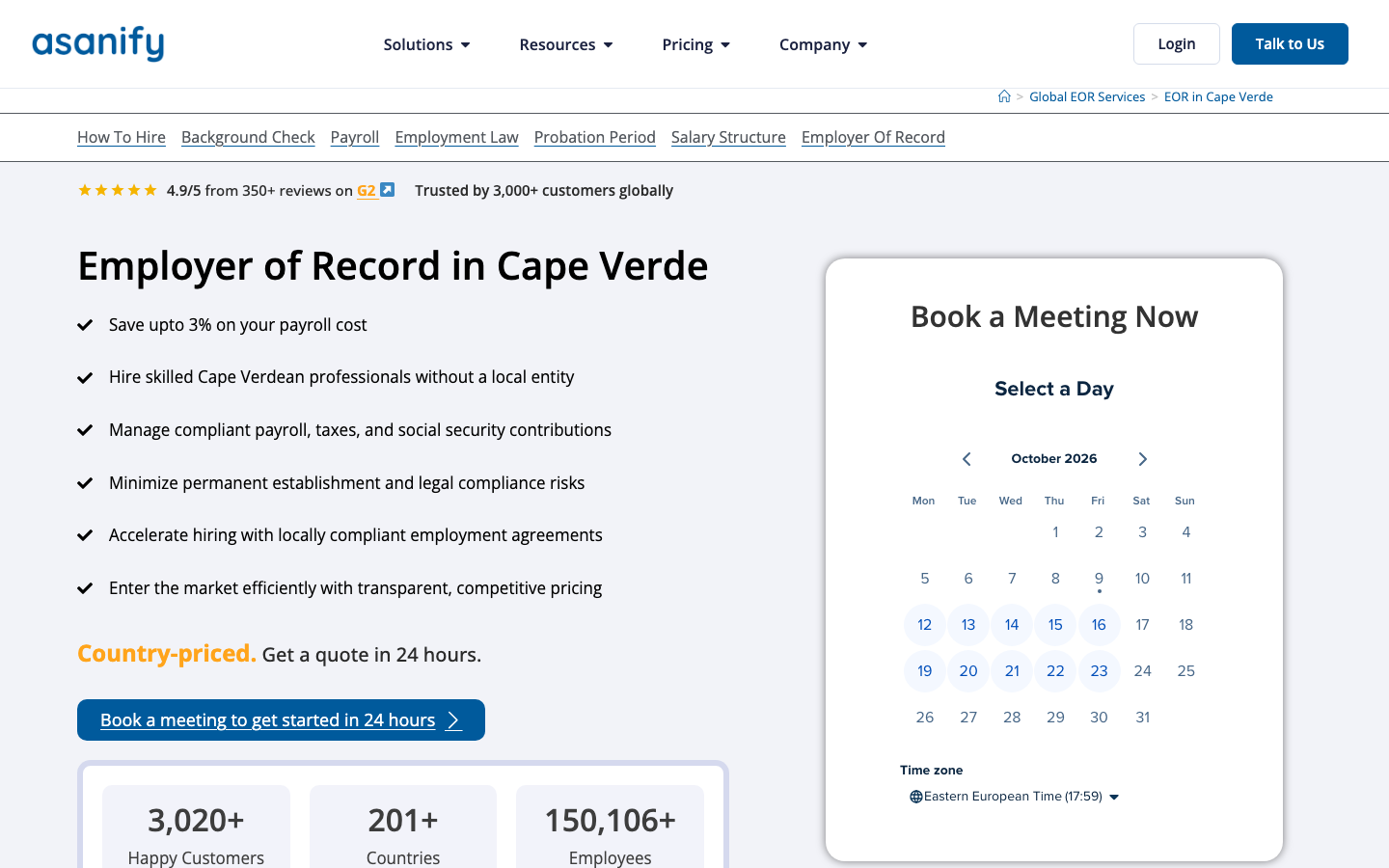 asanify cabo verde overview