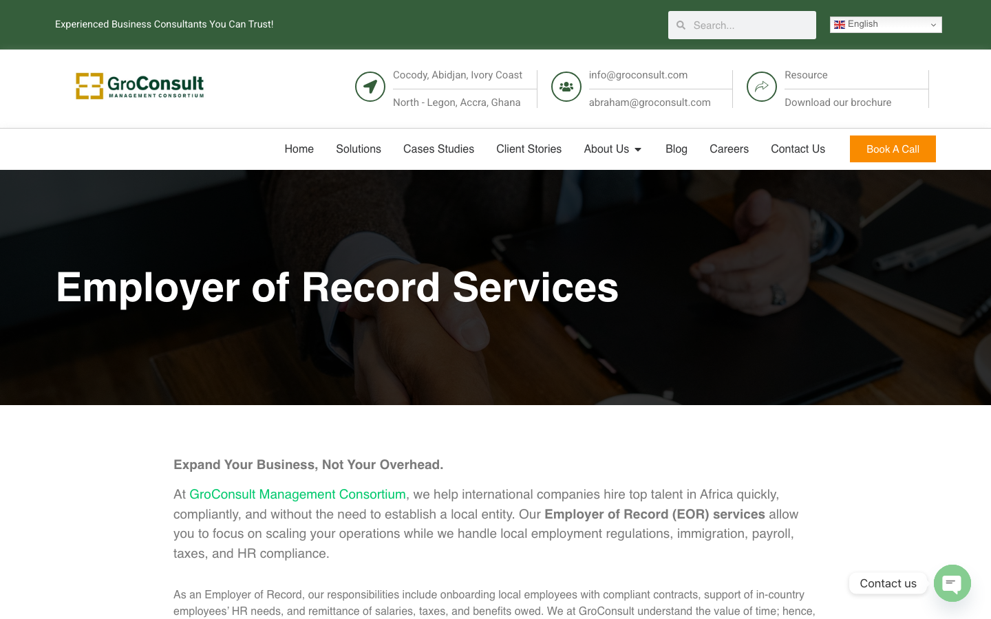 groconsult management consortium liberia overview