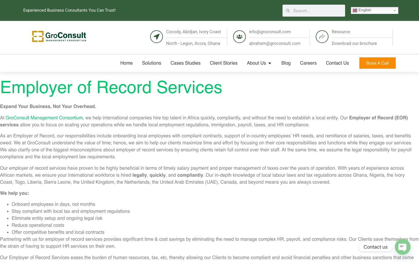 groconsult management consortium overview