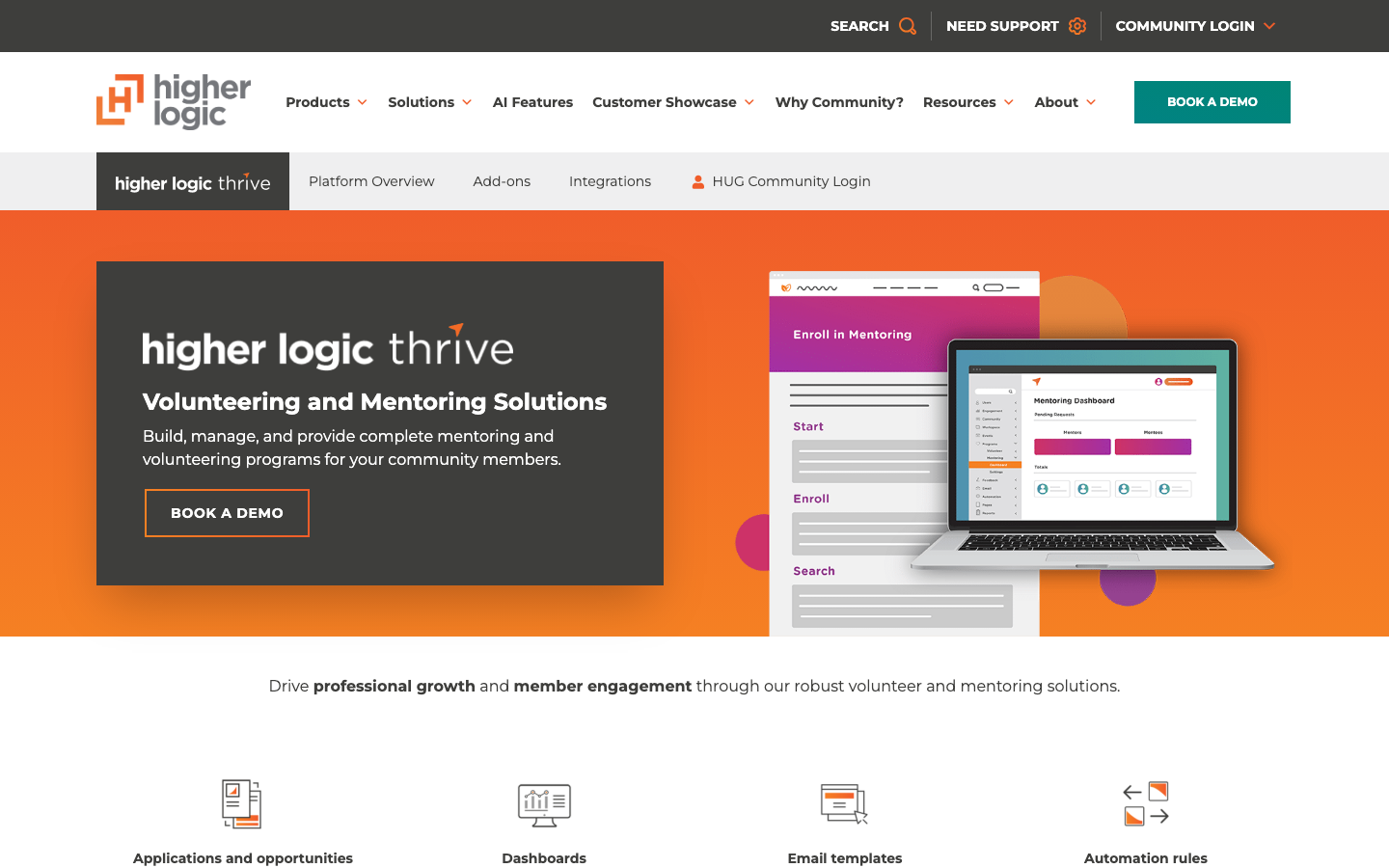 higher logic mentor match review