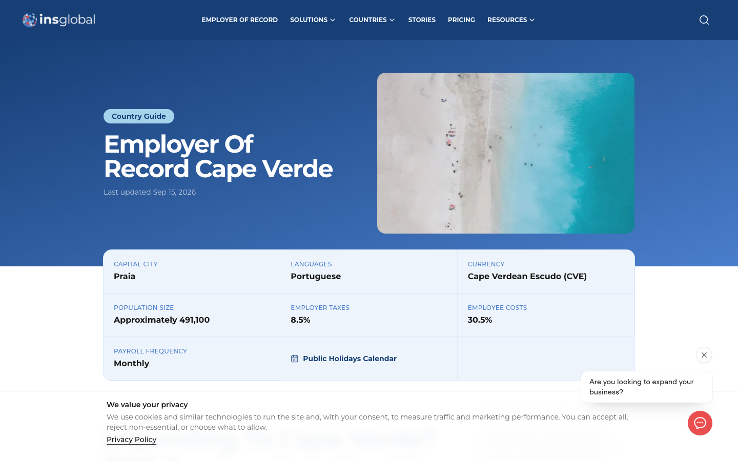ins global cabo verde overview