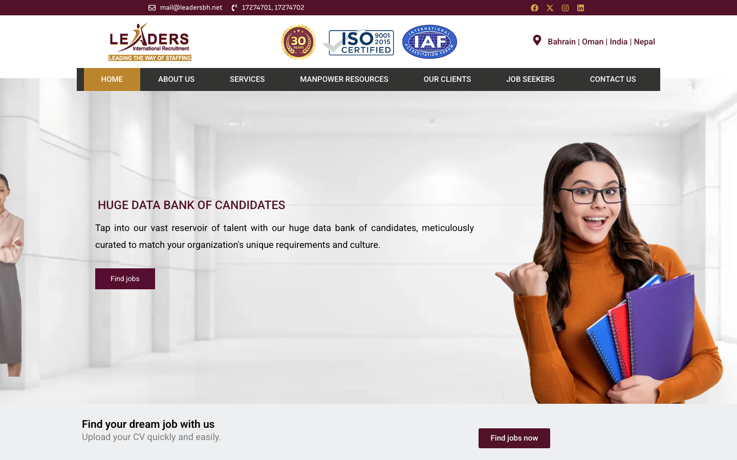 leaders international recruitment review