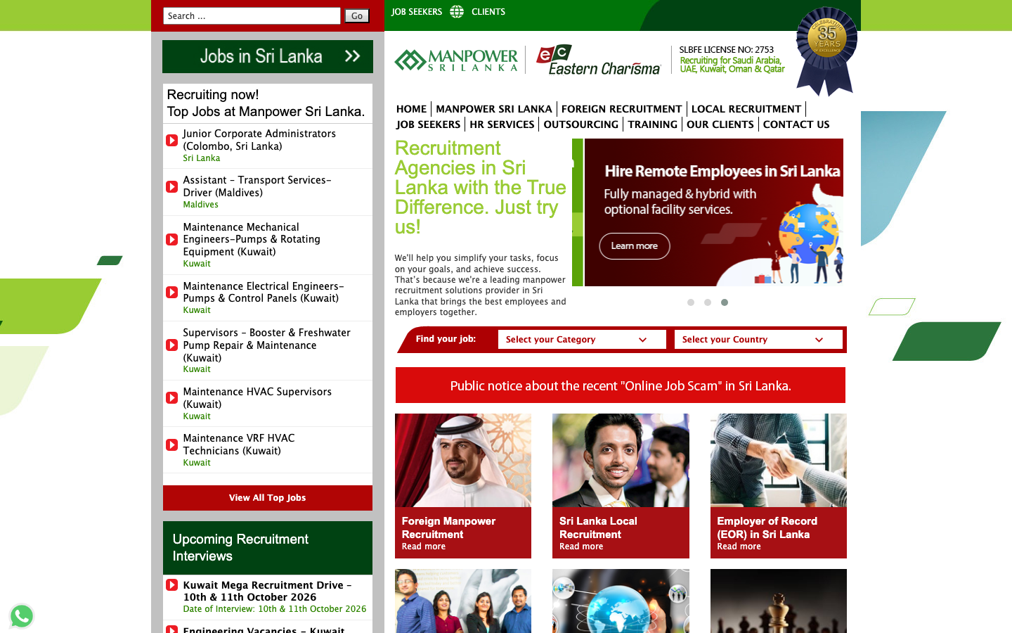 manpower sri lanka review