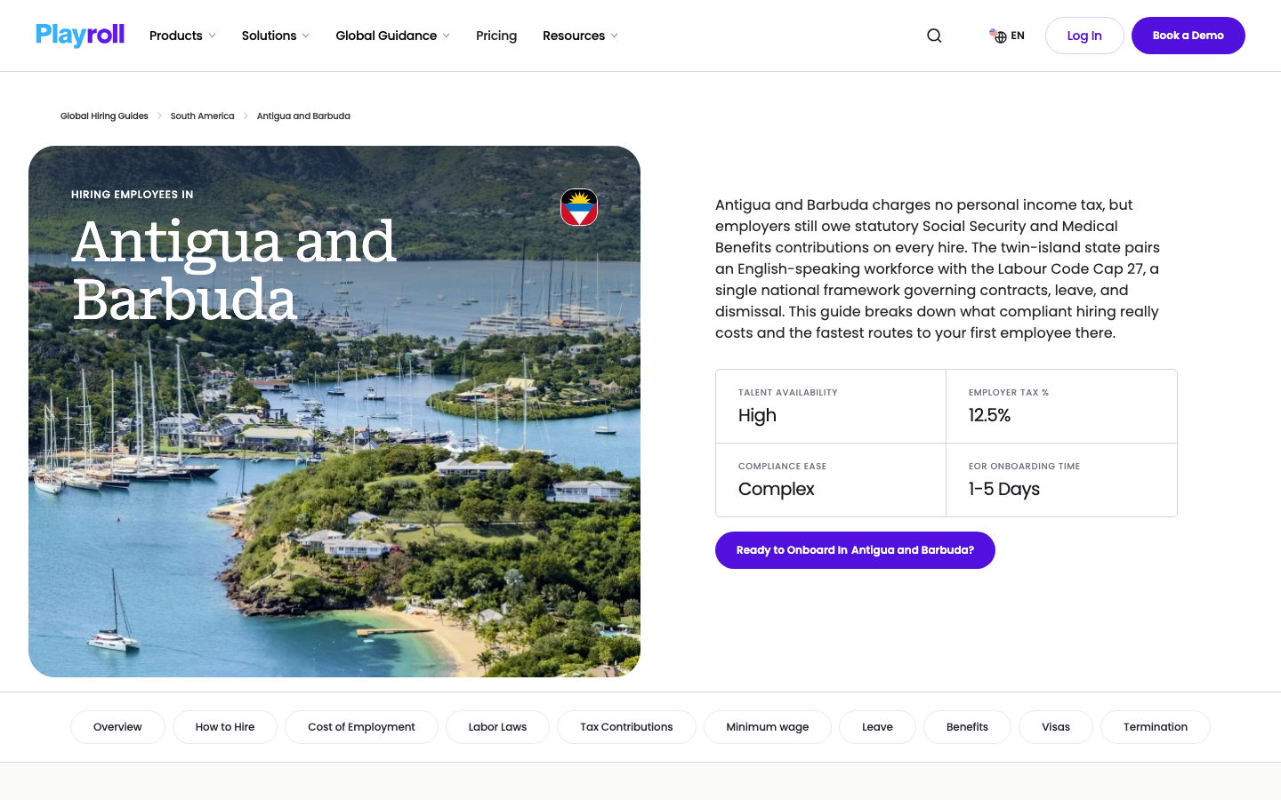 playroll antigua and barbuda overview