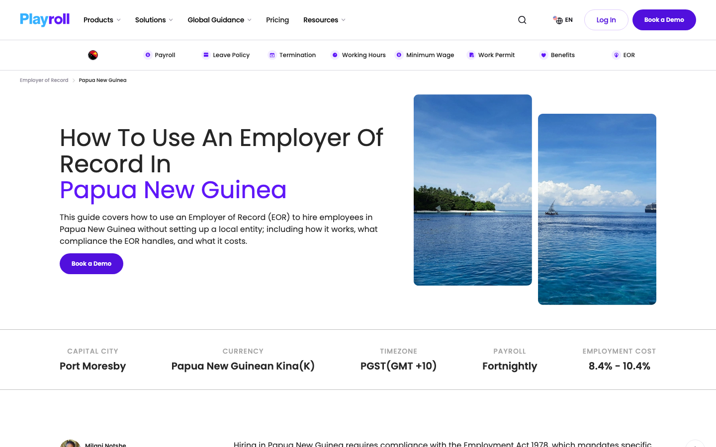 playroll papua new guine overview