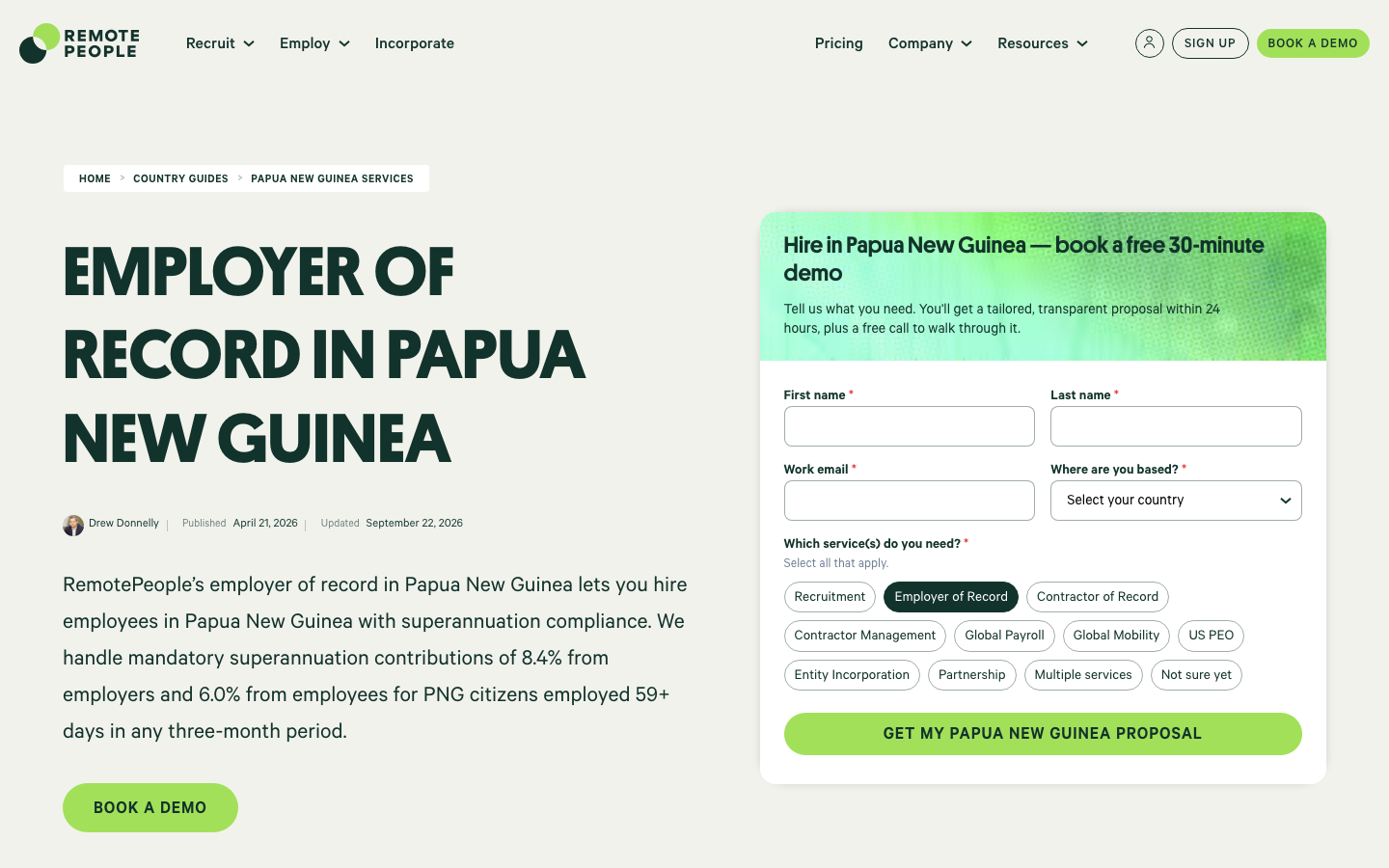 remotepeople papua new guine overview