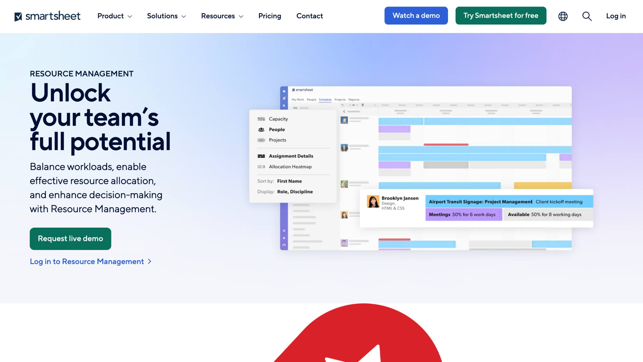 smartsheet resource management review