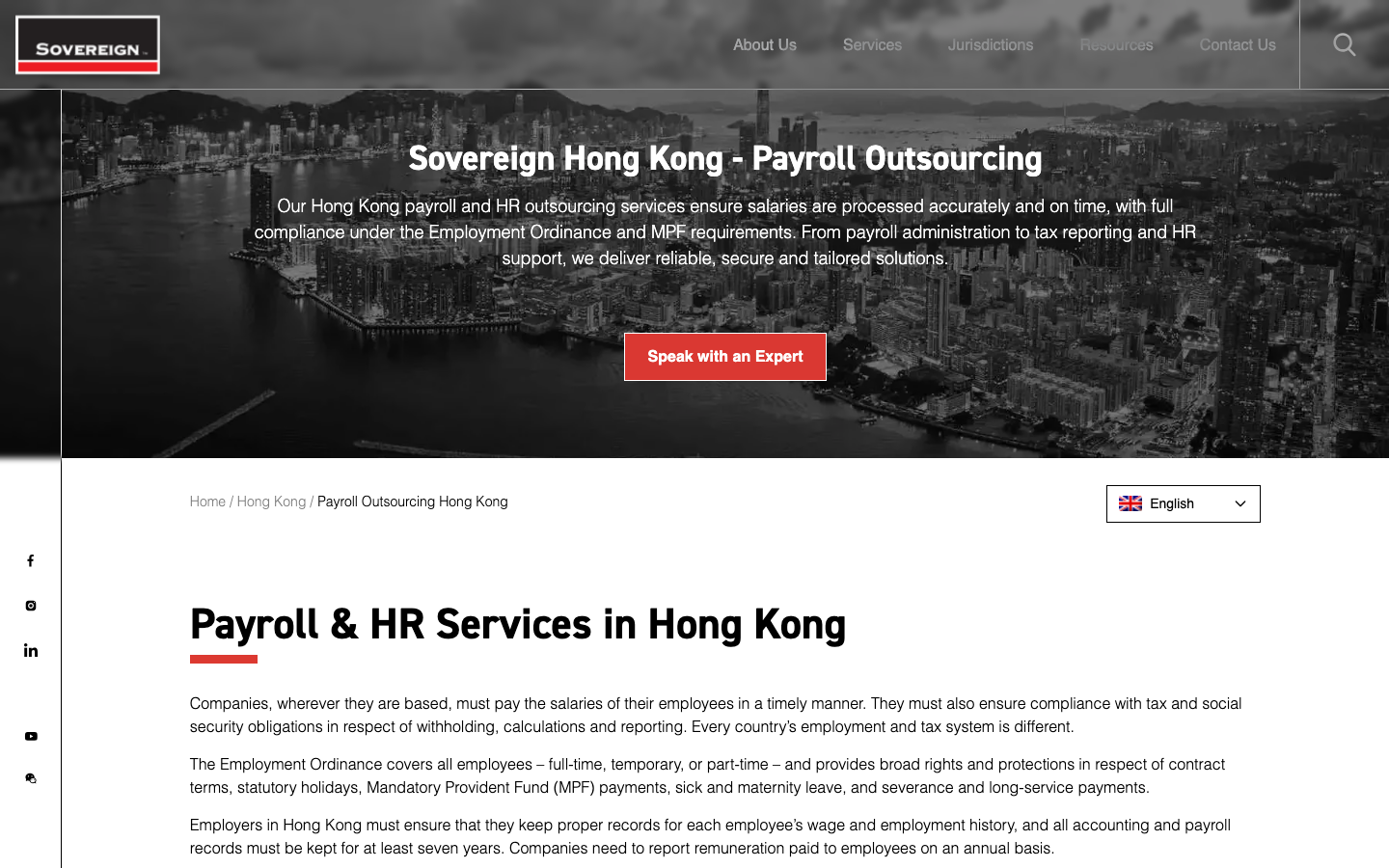 sovereign hong kong overview