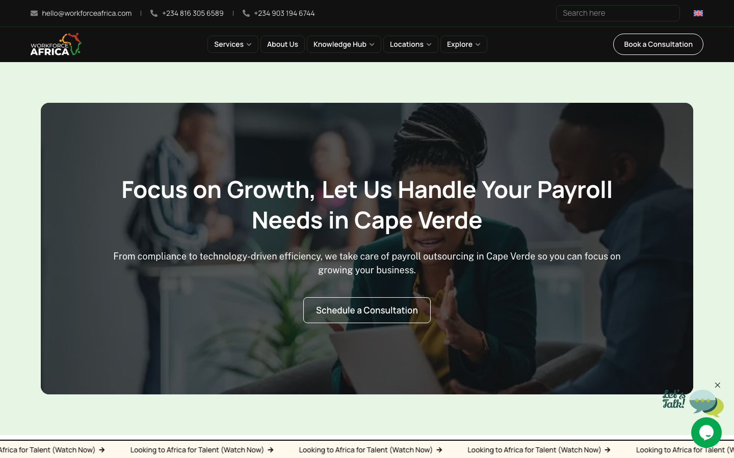 workforce africa cabo verde overview