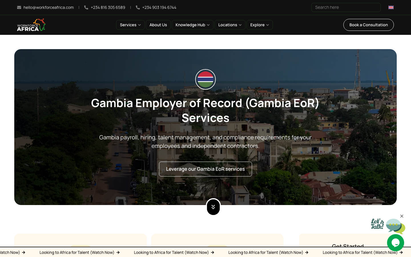workforce africa gambia overview